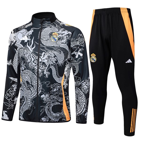 Giacca Real Madrid 24/25 Grigio Nero 2